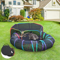Outdoor Cat Enclosure, 2-in-1 Pop-up Portable Catio Playground | Foldable Cat Playpen with Tent & Tunnel, Breathable Mesh, Waterproof Bottom, Carry Bag, Outside and Indoor Use for Small Pets by PLITTPETTS