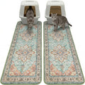 Hompet Cat Litter Mat 2 Pack, 20x60 Large Machine Washable Trapping Mats for Cats, Super Absorbent & Urine-Proof Cat Litter Box Mat for Floor, Waterproof & Non Slip Kitty Litter Rug by Hompet