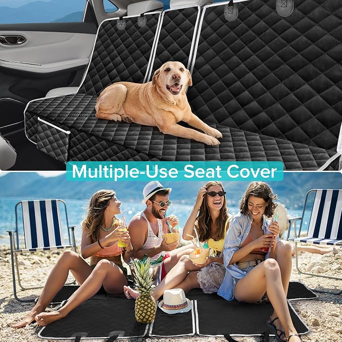 Dog Car Seat Cover Protector for Honda CRV CR-V Back Seat 2026 2025-2000 | for CR-V LX EX EX-L Navi Hybrid Sport Touring Rear Seat Accessories Pet Bench Backseat Covers Non-Slip Backing 2027 - Image 8