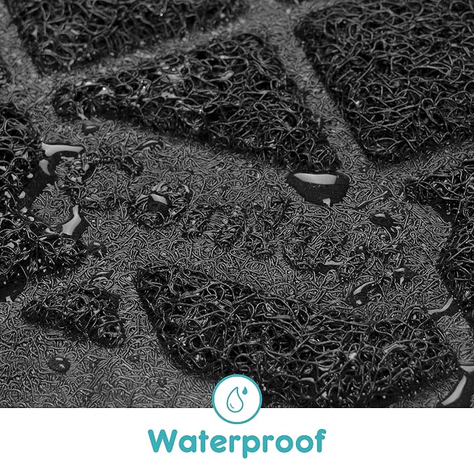 Conlun PVC Cat Litter Mat 24" x 15" Inch Black, Non-Slip, Less Waste Cat Litter Box Mat, Soft on Kitty’s Paws, Urine Waterproof - Image 6