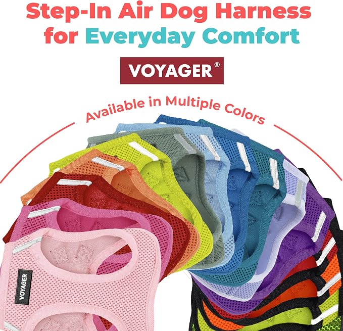 Voyager Step-in Air Dog Vest Harness - Sky Blue, XXX-Small | 11 - 12" in Chest, Reflective Bands, All Weather Breathable Air Mesh, Cats Compatible, Lightweight, Fast Drying - Image 9
