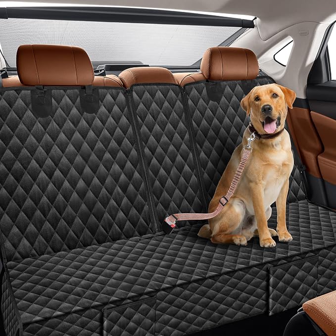 Dog Car Seat Cover for Back Seat for Honda CRV CR-V HRV 2027 2026 2025-2000 | Rear Seat Accessories Waterproof Pet Bench Backseat Covers - Image 3