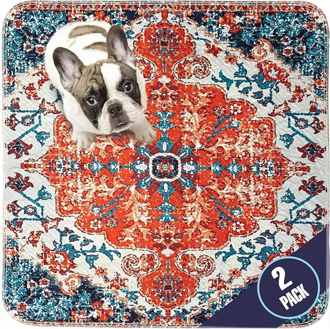 PUPIBOO Washable Pee Pads for Dogs and Cats - Super Absorbent Reusable Puppy Training Pads - 100% Waterproof, Leak-Proof & Non-Slip Whelping Pads for Pet Housebreaking - Image 2
