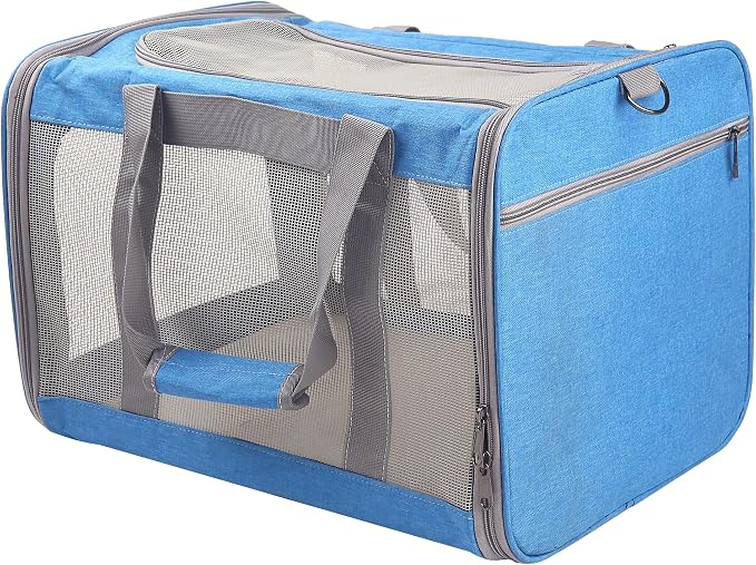 ATVobi Portable Cat Carrier for Small to Large Cats - Soft, Airline Approved, Blue - Image 8