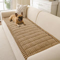 Couch Cover for Dogs Washable, Non Slip Soft Cozy Brown | Pet Friendly, Fuzzy Durable Plush Thick Slipcovers for 3 Cushion Sofa Cover Protector Mat Bed Furniture Couches 27.6"x59.06" by CoSofSLIP