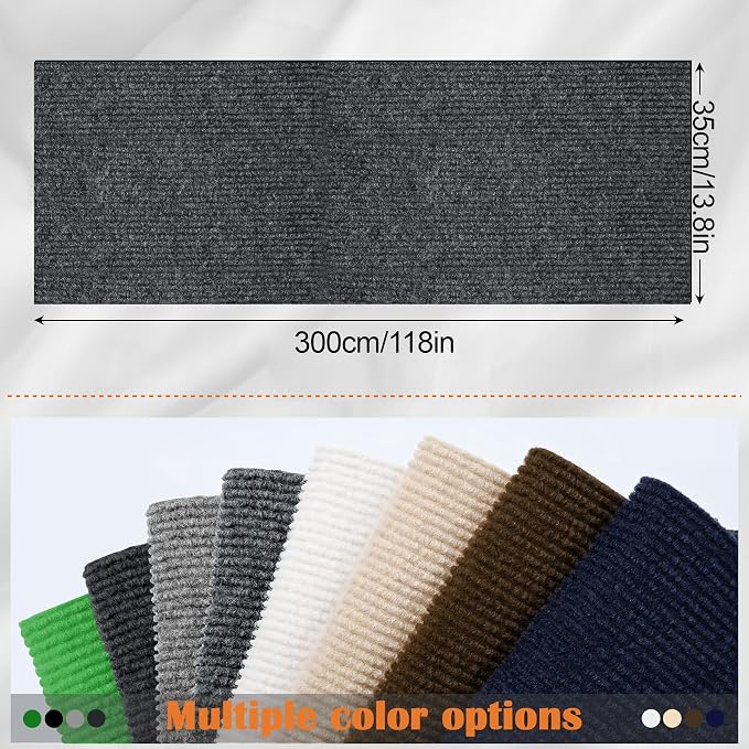Cat Scratch Furniture Protector - 118" x 13.8" Trimmable Self-Adhesive Cats Claws Scratch Pads, DIY Cat Climbing Couch Protector for Scratch Post Cat Tree Replacement Indoor (Dark Gray) - Image 2