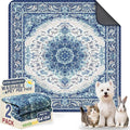 Washable Pee Pads for Dogs, Reusable Puppy Potty Training Pads, Ultra-Absorbent Thick Waterproof Leak-Proof Non-Slip Pads & Mat for Crate, Playpen, Floor, Whelping & Housebreaking , 2 Pack 54"x54" by Verdasun