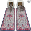 Hompet Cat Litter Mat 2 Pack, 20x60 Large Machine Washable Trapping Mats for Cats, Super Absorbent & Urine-Proof Cat Litter Box Mat for Floor, Waterproof & Non Slip Kitty Litter Rug by Hompet