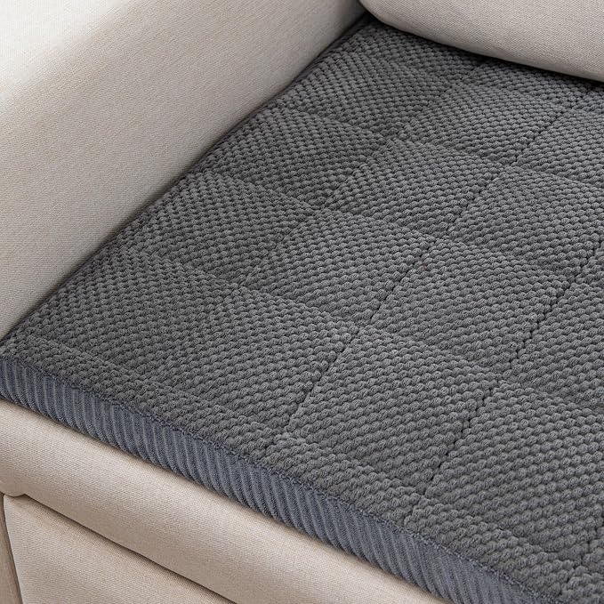 Pet Couch Covers,Couch Cover for Dogs Washable,Anti Slip Dog Sofa Covers Couch Protector Sofa Mat,Seat Cover,Dog Mat,Pet Pad for Furniture 1 Piece (Gray, 21''x39''/Rectangular) - Image 5