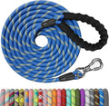 NTR Heavy Duty Dog Leash,15FT Long Rope Lead for Training with Swivel Lockable Hook,Reflective Threads and Comfortable Handle, Dog Lead for Walking,Hunting,Camping for Medium and Large Dogs by NTR