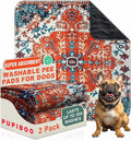 PUPIBOO Washable Pee Pads for Dogs and Cats - Super Absorbent Reusable Puppy Training Pads - 100% Waterproof, Leak-Proof & Non-Slip Whelping Pads for Pet Housebreaking by PUPIBOO