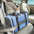 PETSFIT Cat Carrier Soft with Patented Safety Buckles, Safe for Car Travel | Lockable Zippers, Safety Tether, Escape-Resistant Pet Carrier for Vet Visits, Airline Approved Under-Seat, Up to 12 lbs by Petsfit