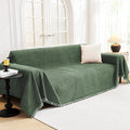 MYSKY HOME Couch Cover Sofa Covers Couch Covers for 3 Cushion Couch Sofa Pet Friendly, L Shaped Couch Cover Sectional Couch Covers Non Slip Dogs Furniture Protector for Kid, Dog, 91"x134", Moss Green by MYSKYHOME