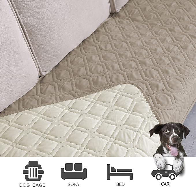 Ameritex Waterproof Dog Bed Cover Pet Blanket for Furniture Bed Couch Sofa Reversible - Image 3