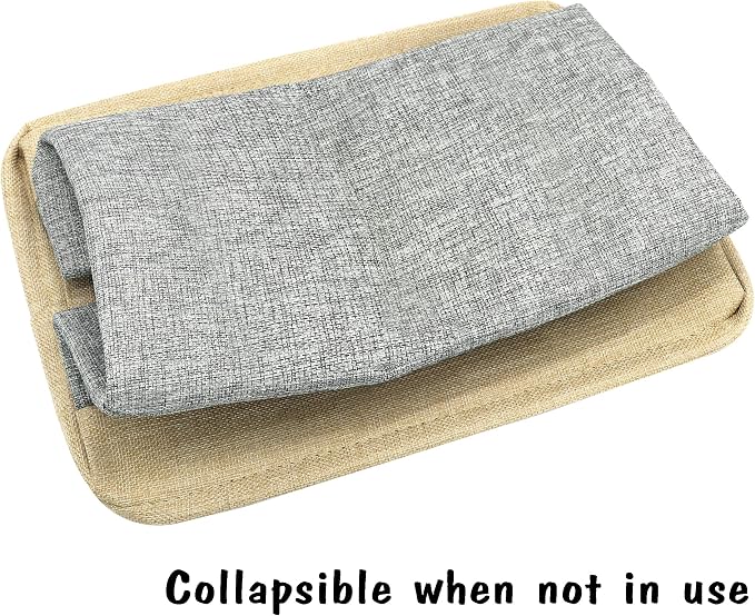 PET ARTIST Dog Toy Basket, Large Collapsible, Gray, M: 15"x11"x9" | Dog Toy Bin Box, Comfortable Handles, Large Pet Toy Storage Organizer, For Accessories, Toys, Coat & Clothing, Blanket Leash - Image 9