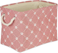 Bone Dry Pet Storage Paw and Bone, Trellis Collection, Medium Rectangle, 16x10x12, Rose by BoneDry