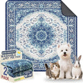 Washable Pee Pads for Dogs, Reusable Puppy Potty Training Pads, Ultra-Absorbent Thick Waterproof Leak-Proof Non-Slip Pads & Mat for Crate, Playpen, Floor, Whelping & Housebreaking , 2 Pack 36"x36" by Verdasun