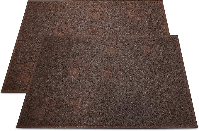 Andalus Medium Cat Litter Mat, Pack of 2 - Waterproof, Non-Slip & Easy to Clean Cat Litter Box Mat for Extra Efficient Pet Litter-Trapping, Brown (23.5” X 15.75”) - Image 8