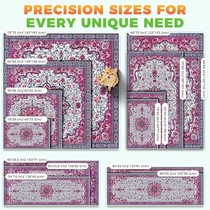 Hompet Cat Litter Mat 2 Pack,18x54 Large Machine Washable Trapping Mats for Cats, Super Absorbent & Urine-Proof Cat Litter Box Mat for Floor, Waterproof & Non Slip Kitty Litter Rug - Image 7