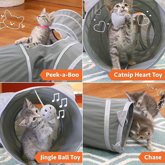 Kitty City Cat Tunnel, Cat Bed, Tunnel, Cat and Kitty Toys - Image 2