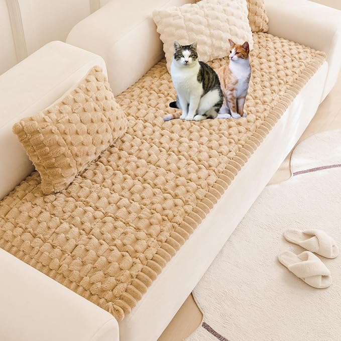 Pet Couch Cover Washable Sofa Protector Covers for Dogs Non Slip Dog Mat | Thick Flannel & Anti-Slip Backing, Protects Furniture from Pet Hair, Dirt and Messes, Fits Leather & Fabric Sofa and Loveseat - Image 5