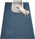 UPSKY Waterproof Cat Litter Mat Large 35" x 24" Soft on Kitty Paws, Blue | Litter Box Mat, Cat Litter Mat Litter Trapping Mat, Waterproof Scatter Control, For Indoor Cats, Easy to Clean by UPSKY