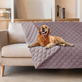 gogobunny 100% Double Sided Waterproof Dog Blanket Soft Pet Bed Cover Reversible Protect Furniture Couch Sofa Car for Puppy Large Dog Cat (Dark Sea Fog/Light Sea Fog, 68x82 Inch (Pack of 1)) by gogobunny