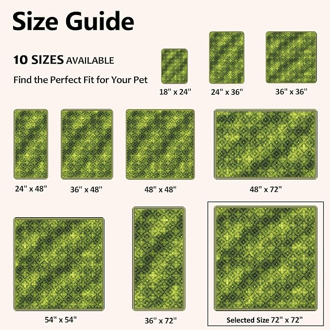 Washable Pee Pads for Dogs, Reusable Puppy Potty Training Pads, Ultra-Absorbent Thick Waterproof Leak-Proof Non-Slip Pads & Mat for Crate, Playpen, Floor, Whelping & Housebreaking , 1 Pack 72"x72" - Image 4