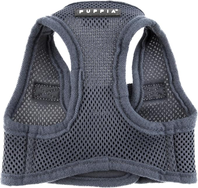 Puppia Soft Vest Dog Harness Step-in Padded Mesh No Choke No Pull Comfortable Walking Running Training for Small Medium Large Dogs, Grey, XXX-Large - Image 3
