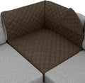 Sofa Shield® Couch Sectional Corner Slip Cover with Strap, Chocolate | Reversible Furniture Protector, Stain and Tear Resistant Cushion Cover, Machine Washable Slipcover for Pets, Cats 70 inch by SofaShield
