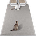 ondware Cat Litter Mat 47 x 31.5 in, Waterproof Non-Slip, Gray | Soft PVC, high-density litter trapping, paw-friendly, easy to rinse clean, helps reduce scatter around litter box by ondware
