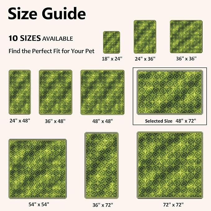 Washable Pee Pads for Dogs, Reusable Puppy Potty Training Pads, Ultra-Absorbent Thick Waterproof Leak-Proof Non-Slip Pads & Mat for Crate, Playpen, Floor, Whelping & Housebreaking , 2 Pack 48"x72" - Image 4