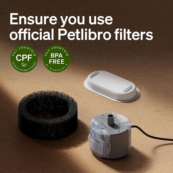PETLIBRO 8 Packs Replacement Filters for Stainless Steel Cat Water Fountain PLWF003 & PLWF006, 4 Months Set of Replacement Filters fot Pet Water Fountain Stainless Steel - Image 7