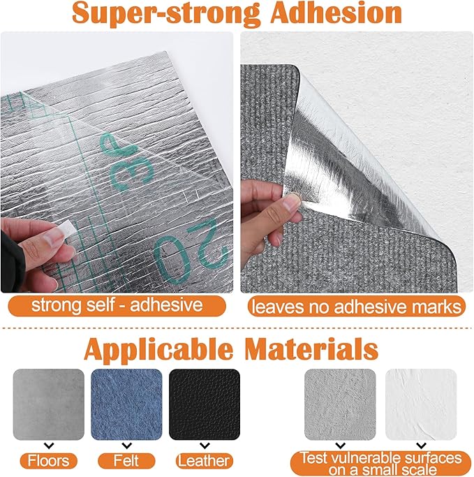 Cat Scratch Furniture Protector - 40" x 15.8" Trimmable Self-Adhesive Cats Claws Scratch Pads, DIY Cat Climbing Couch Protector for Scratch Post Cat Tree Replacement Indoor (Light Gray) - Image 3