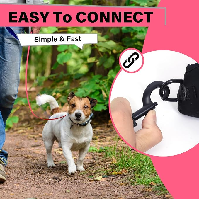 Dog Training Leash - Long Line for Recall & Obedience, Nylon Training Lead with Padded Handle, 15 ft / 20 ft / 30 ft / 50 ft / 100 ft - Long Leash for Dogs Outside, Small/Medium/Large | Durable nylon webbing with reinforced stitching and 360° swivel cl... - Image 5