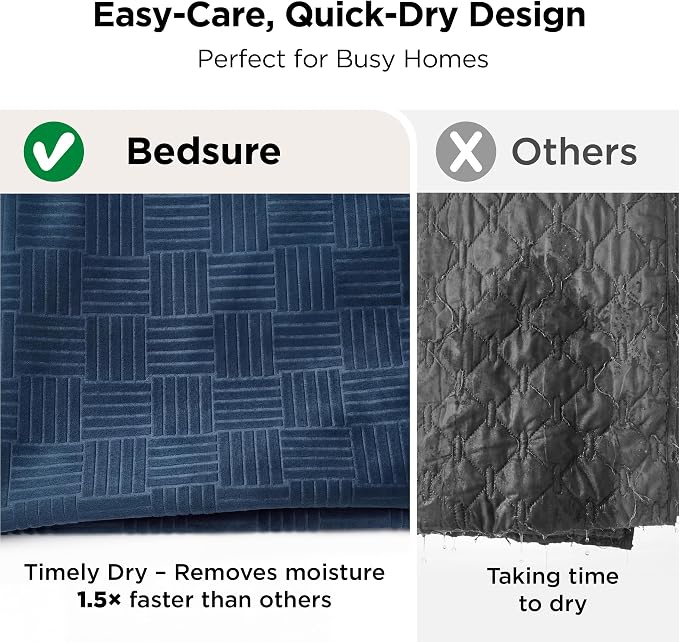 Bedsure Waterproof Bed Cover for Bed and Dogs Quick Drying，82x120IN | Waterproof Blanket Washable for Large Dogs Cal King Bed Cozy, Lightweight Furniture Protector for Pet Cat, Ash Grey - Image 6