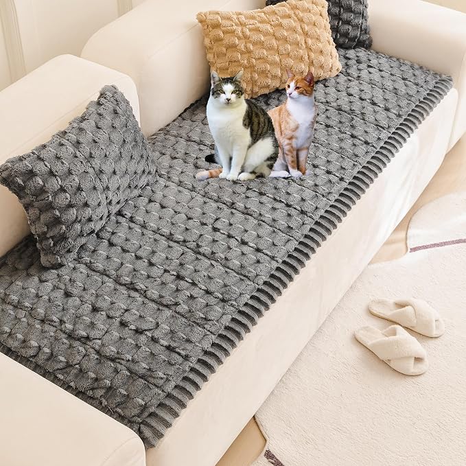 Pet Couch Cover Washable Sofa Protector Covers for Dogs Non Slip Dog Mat | Thick Flannel & Anti-Slip Backing, Protects Furniture from Pet Hair, Dirt and Messes, Fits Leather & Fabric Sofa and Loveseat - Image 5