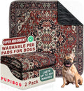 PUPIBOO Washable Pee Pads for Dogs and Cats - Super Absorbent Reusable Puppy Training Pads - 100% Waterproof, Leak-Proof & Non-Slip Whelping Pads for Pet Housebreaking by PUPIBOO