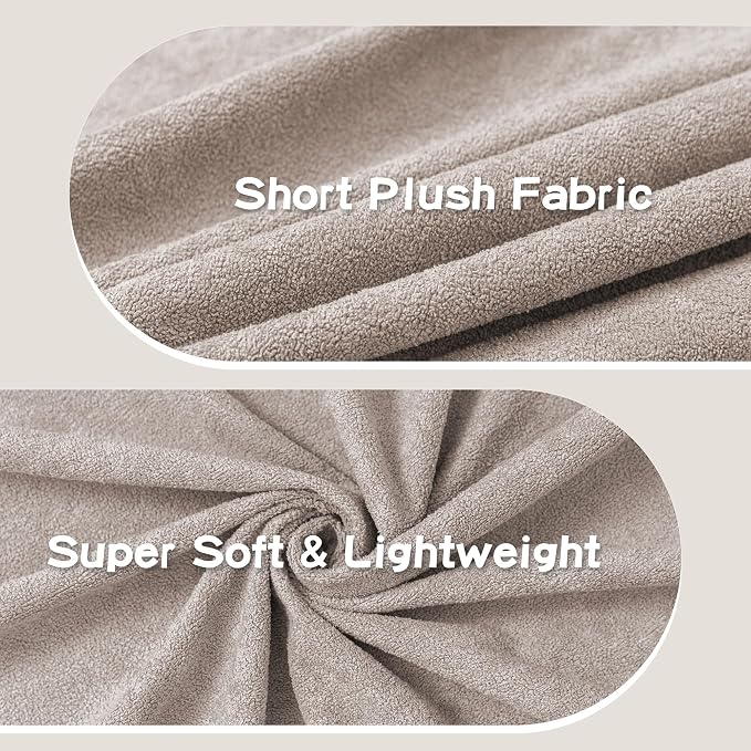 MEETSKY Couch Cover for 2 Cushion Sofa, Washable Cat Scratch Proof Sofa Covers Love Seat L Shape Soft Sectional Sofa Slipcover Furniture Protector for Dogs Pets Kids, 71" x 102", Oat - Image 7
