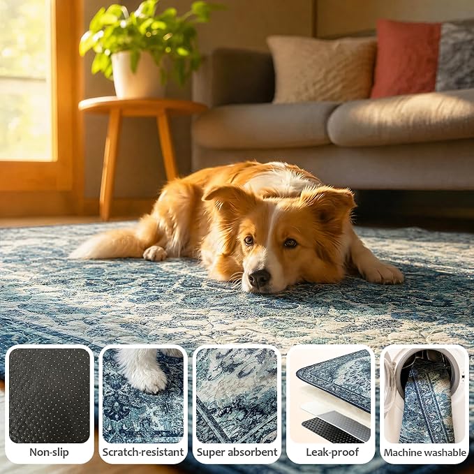 Washable Pee Pads for Dogs, Reusable Puppy Potty Training Pads, Ultra-Absorbent Thick Waterproof Leak-Proof Non-Slip Pads & Mat for Crate, Playpen, Floor, Whelping & Housebreaking , 2 Pack 36"x36" - Image 5