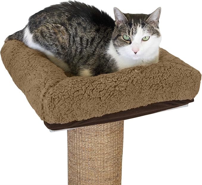 Kitty City Sisal Post Scratcher Perch Platform Attachment Accessory (Perch Platform Only) by KittyCity
