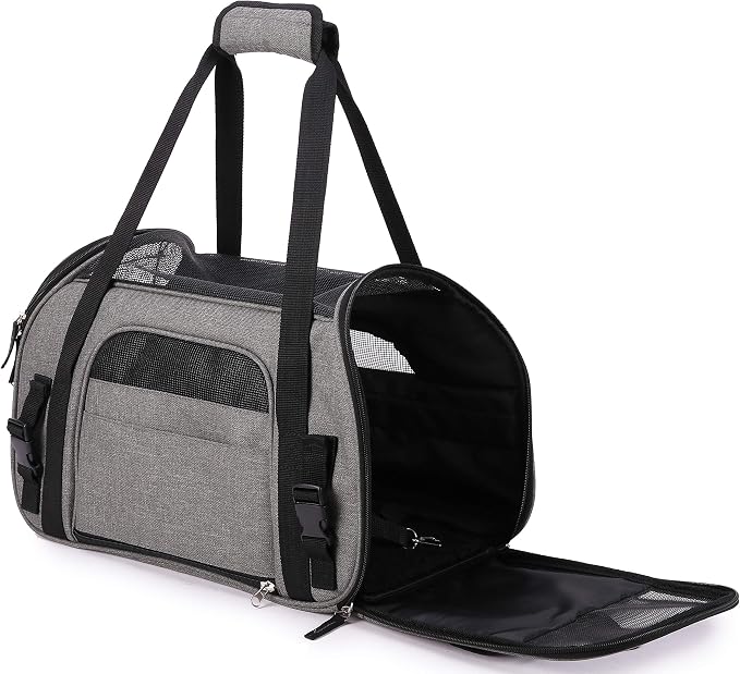 EliteField Soft-Sided Pet Carrier for Cats & Small Dogs (3-Year Warranty) | Airline Approved, Removable Bed & Cover, Built-In Leash, Luggage Sleeve, Seat Belt Loop, Waterproof, Durable, Foldable - Image 3