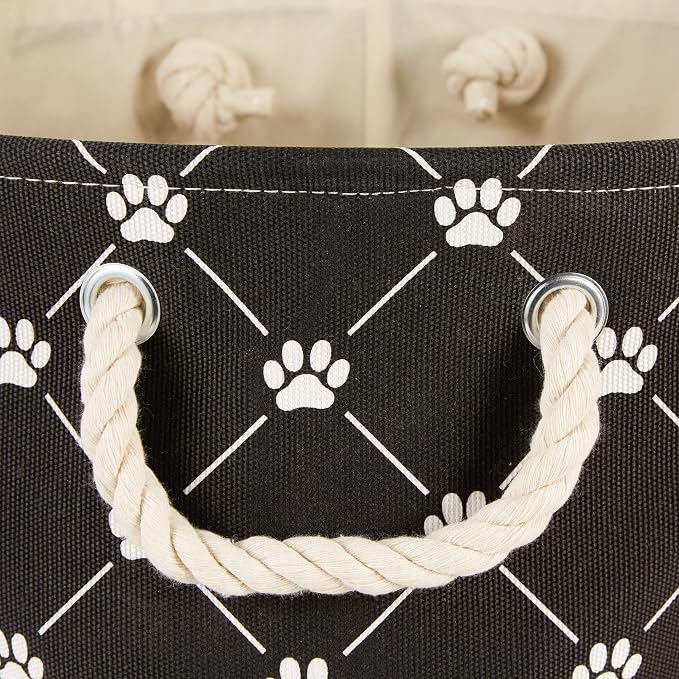 Bone Dry Pet Storage Paw & Bone Trellis, Large Rectangle 17.5x12x15, Black - Image 3