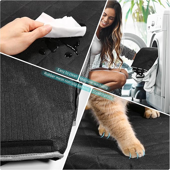 Dog Car Seat Cover for Subaru Crosstrek Outback Forester Back Seat | Accessories Waterproof Pet Bench Backseat Covers with Non-Slip Backing 2000-2024 2025 2026 - Image 4