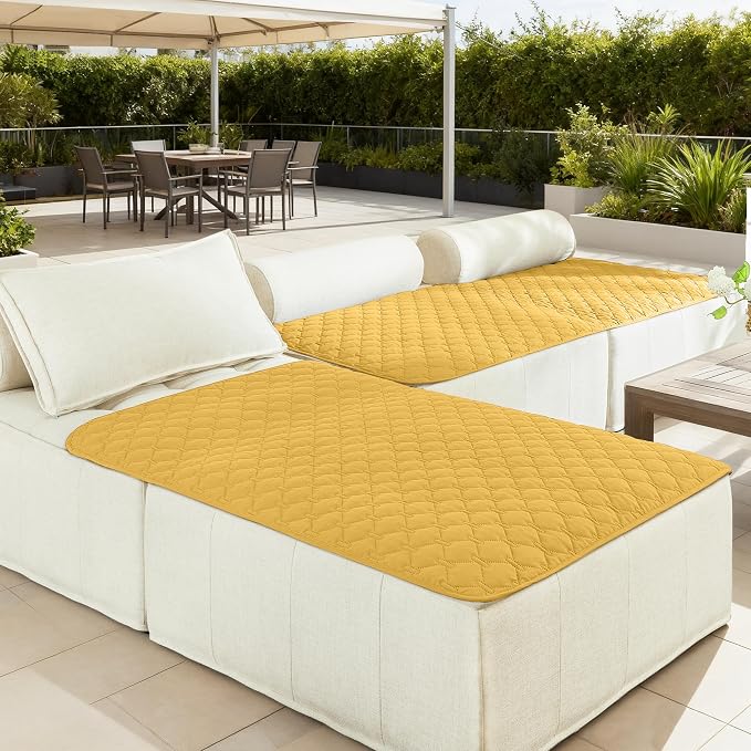 gogobunny 100% Double-Sided Waterproof Dog Bed Cover Pet Blanket Sofa Couch Furniture Protector for Puppy Large Dog Cat, Reversible (40x50 Inch (Pack of 1), Dark Yellow/Light Yellow) - Image 9