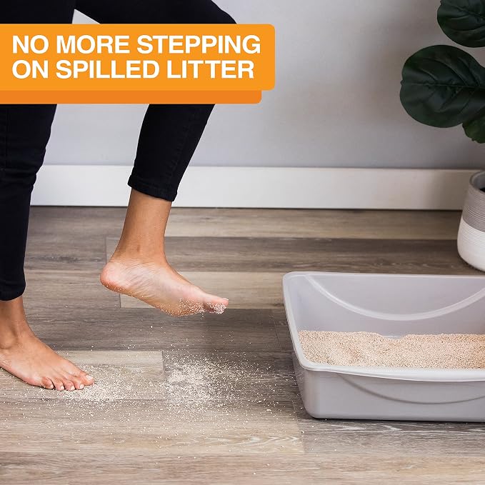 Neater Pets Jute Cat Litter Trapping Mat - Catches Spilled Litter Mess from Kitty Litter Box to Protect Floors, Soft on Cats Paws, Anti-Skid Backing, Easy to Clean, Beige, 24" x 36" - Image 7
