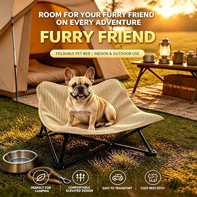 Foldable Cat Hammock Bed, Elevated Sisal Scratching Lounge with Metal Frame | Foldable for storage, sturdy metal frame, elevated design for security, natural sisal surface, for indoor cats - Image 6
