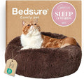 Bedsure Calming Cat Beds Donut Round Washable Kitten Bed,20 inches Coffee | Fluffy Faux Fur Cuddler,Anti-Slip Bottom,Anti-Anxiety,Deep Sleeping for Cats&Small Pets Up to 15 Lbs by Unknown