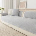 Waterproof Couch Cover for Dogs,Nonslip Sofa Cover for L Shaped Sofa,Washable Furniture Protector Pet Friendly(Light Gray,28"x28") by Buzyset