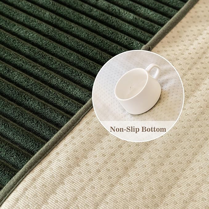 MYSKY HOME 100% Waterproof Couch Cover, Couch Covers for Dogs Washable, Non Slip Couch Covers for 3 Cushion Sofa Pet Friendly, Thick Sofa Covers Slipcovers Furniture Protector, Moss Green, 35"x70.9" - Image 5